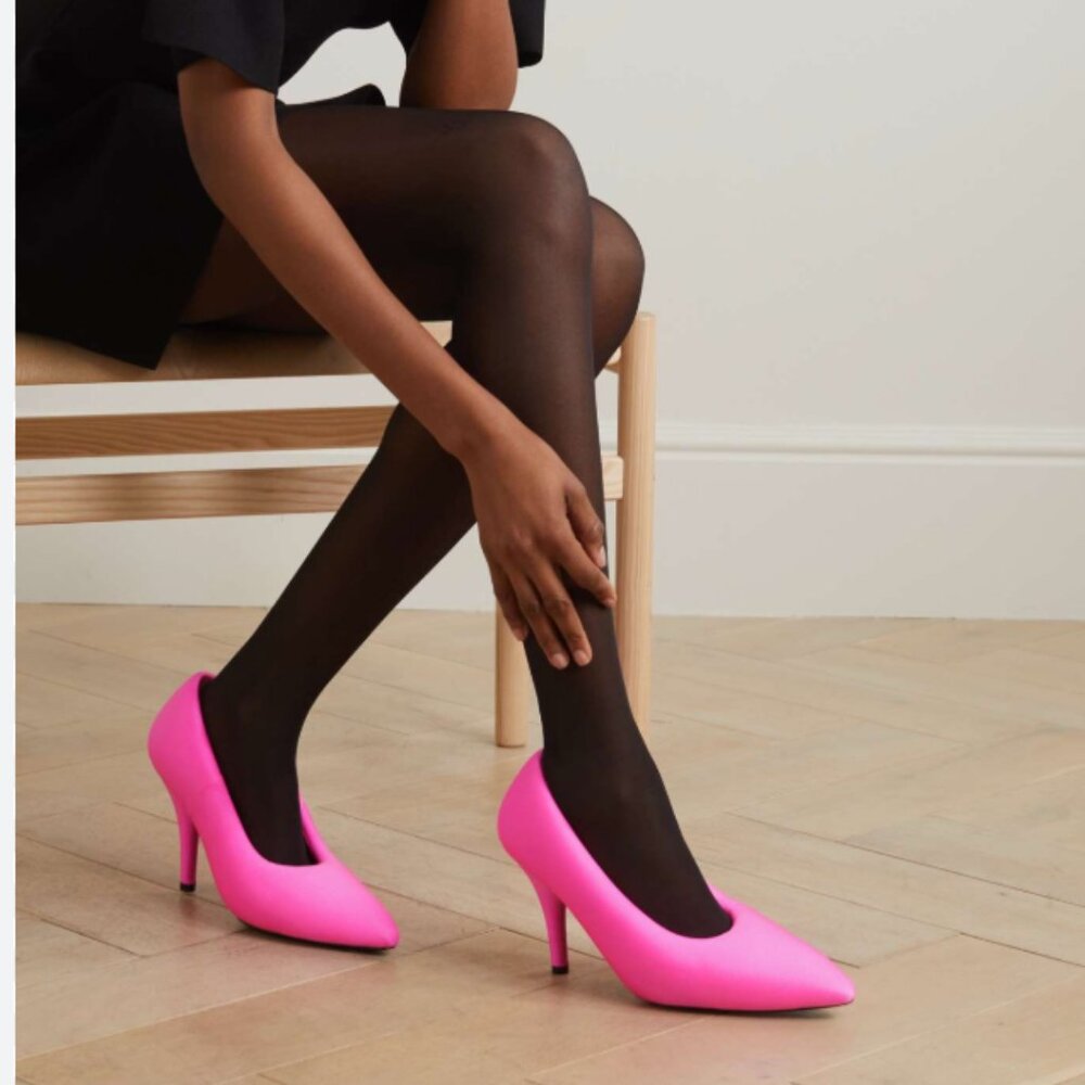 Balenciaga pink puffy knife heels - Picture 13 of 13